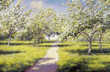 Garden in Spring Artwork by Johan Krouthén