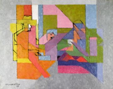 Aux Pieds d'Ophale Artwork by Jacques Villon