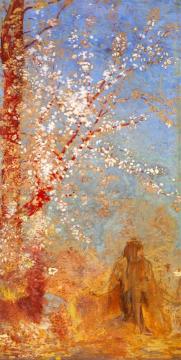 The Red Tree Artwork by Odilon Redon