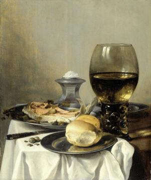 Still Life With Salt Tub Artwork by Pieter Claesz