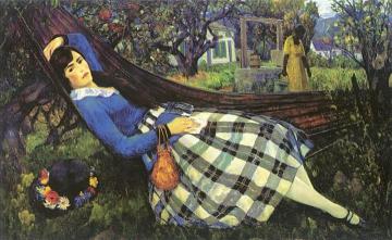 Girl in a Hammock Artwork by Leon Kroll