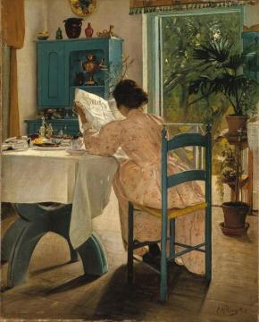 At Breakfast Artwork by Laurits Andersen Ring
