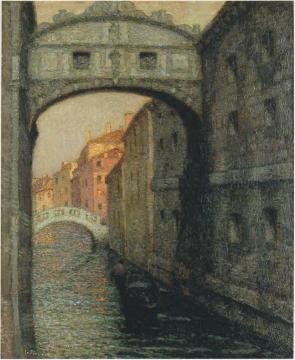 Venice - the Canal of Sighs Artwork by Henri Le Sidaner