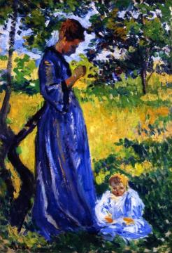 Poissy, Madame Dillon Artwork by Maximilien Luce