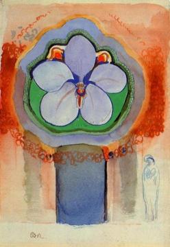 Strange Orchid Artwork by Odilon Redon