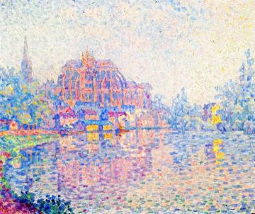 Auxerre, La Rivière Artwork by Paul Signac