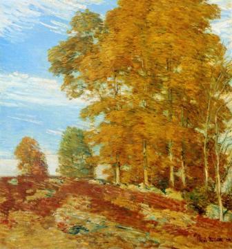 Autumn Hilltop, New England Artwork by Frederick Childe Hassam