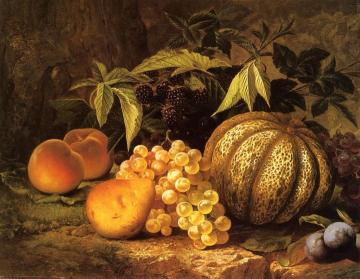Still Life with Cantaloupe Artwork by William Mason Brown