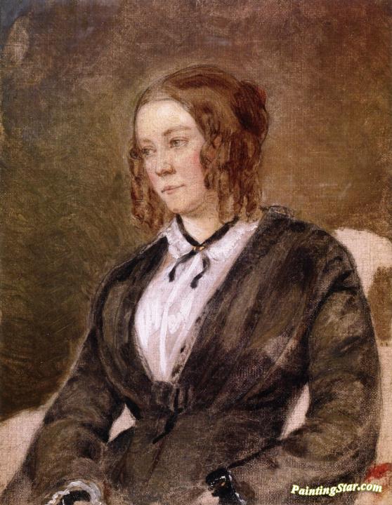 Portrait of a Woman Artwork by Richard Caton Woodville