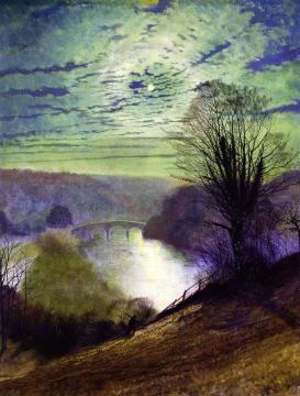 On the Tees, near Barnard Castle Artwork by John Atkinson Grimshaw