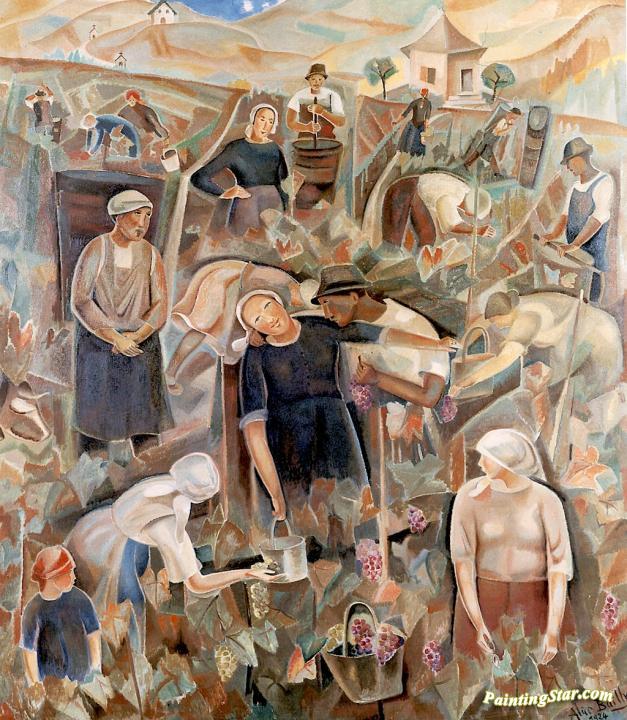 Land of the Vineyards Artwork by Alice Bailly