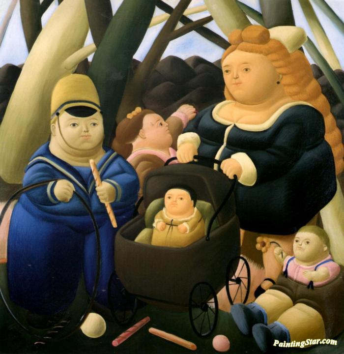 The Rich Children Artwork by Fernando Botero
