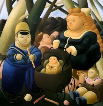 The Rich Children Artwork by Fernando Botero