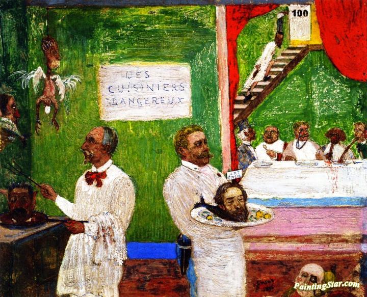 Dangerous Cooks Artwork by James Ensor