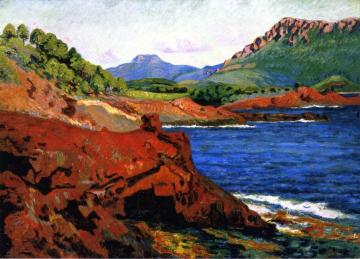 Agay, la pointe du Dramont Saint-Martin Artwork by Armand Guillaumin