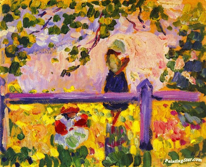 Girls in the Garden Artwork by Henri Lebasque