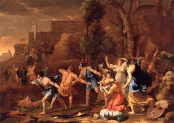 The Rescue of Young King Pyrrhus Artwork by Nicolas Poussin