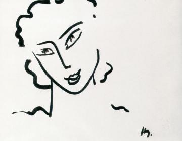 Woman's Head Artwork by Henri Matisse
