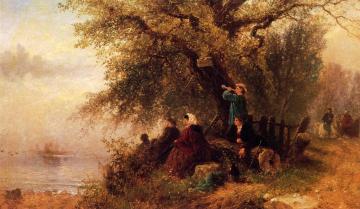 The Ferry Landing Artwork by Albert Fitch Bellows