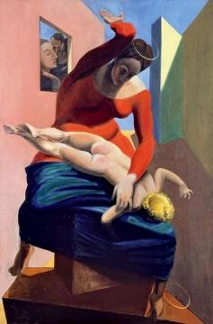The Blessed Virgin Chastises The Infant Jesus Before Three Witnesses Artwork by Max Ernst