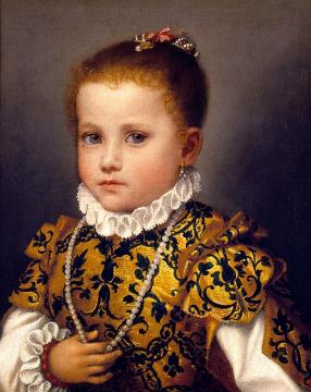 Portrait Of A Little Girl Of The Redetti Family Artwork by Giovanni Battista Moroni