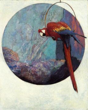 Study for "Polly" Artwork by Robert Lewis Reid