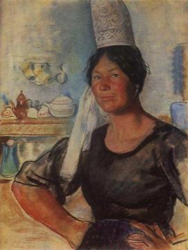 Breton Woman Artwork by Zinaida Serebriakova