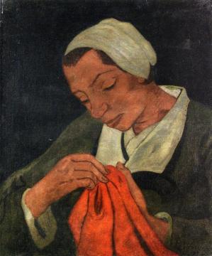 La Couseuse Artwork by Paul Serusier