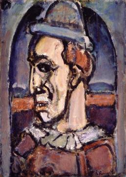 Profile Of A Clown Artwork by Georges Rouault