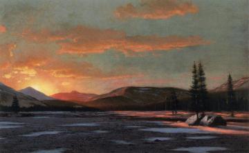 Winter Sunset Artwork by William Bradford