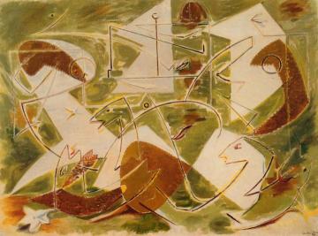 The Fishmongers Artwork by Andre Masson