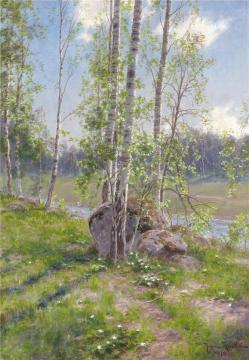 Birches Artwork by Johan Krouthén