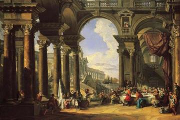 The Wedding At Cana Artwork by Giovanni Paolo Pannini