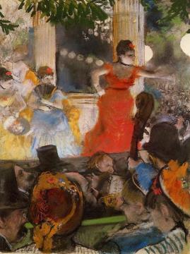 Cafe Concert - At Les Ambassadeurs Artwork by Edgar Degas