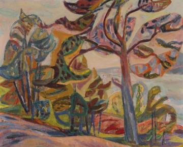 The Large Pine Tree Artwork by Aage Storstein