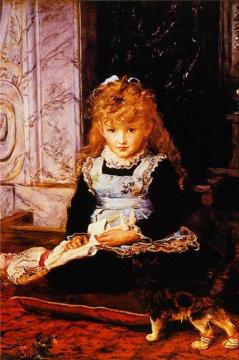 Puss in Boots Artwork by Sir John Everett Millais