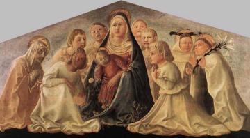 Madonna Of Humility (trivulzio Madonna) Artwork by Fra Filippo Lippi