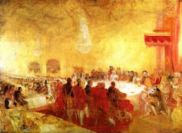 George IV at the Provost's Banquet in the Parliament House, Edinburgh Artwork by Joseph Mallord William Turner