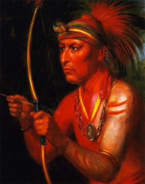 Powasheek (to Dash The Water Off), A Fox Chief Artwork by Charles Bird King