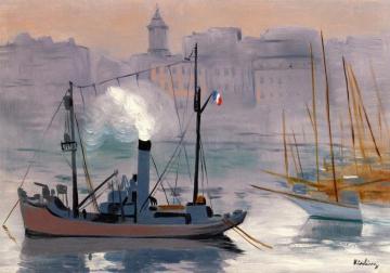 Marseille Artwork by Moise Kisling