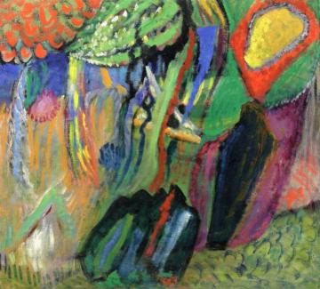 Abstract Composition Artwork by Gabriele Münter