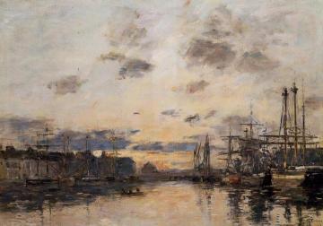Fecamp, the Basin Artwork by Eugène-Louis Boudin