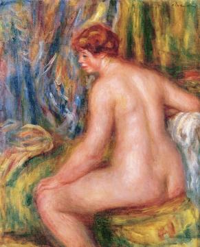 Seated Bather Artwork by Pierre Auguste Renoir