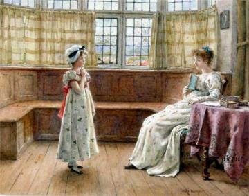 A Difficult Question Artwork by George Goodwin Kilburne