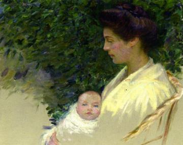 Mother and Baby (Alice Grew and Anita) Artwork by Lilla Cabot Perry