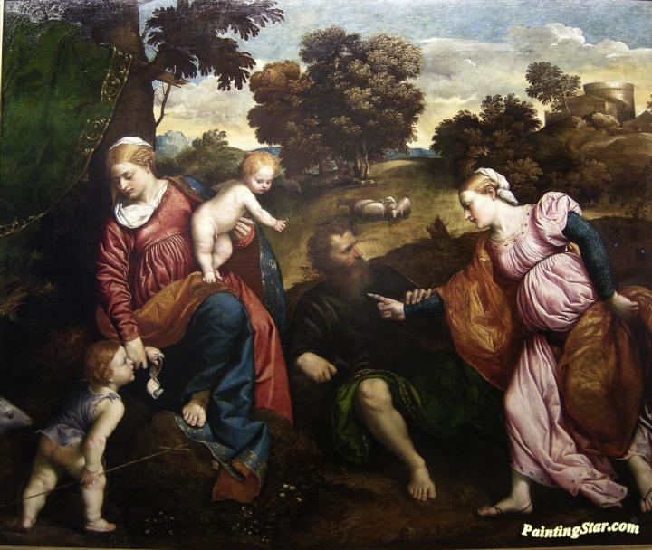 The Mystical Marriage of Saint Catherine Artwork by Paris Bordone