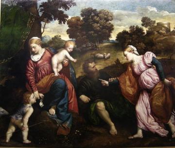 The Mystical Marriage of Saint Catherine Artwork by Paris Bordone