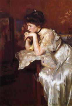 Reverie (Katherine Finn) Artwork by Edmund Tarbell