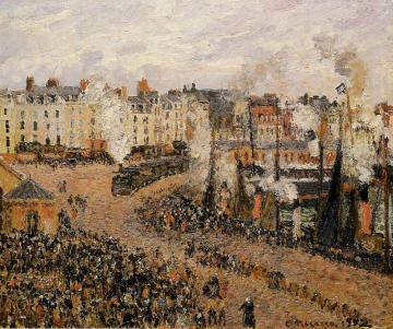 The Fishmarket, Dieppe Artwork by Camille Pissarro