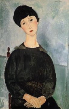 Seated Young Woman Artwork by Amedeo Modigliani